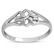 Delicate Celtic Knot Silver Ring, rp674